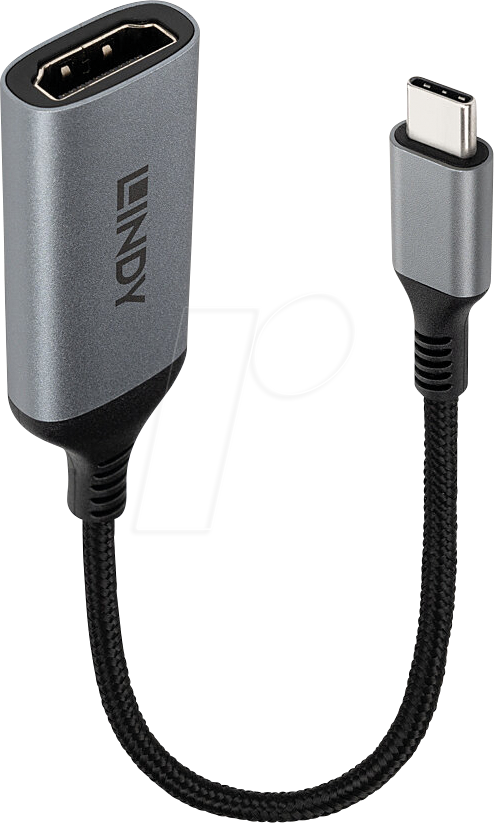 LINDY 43428 - Konverter USB Typ C > HDMI, 8K 60Hz