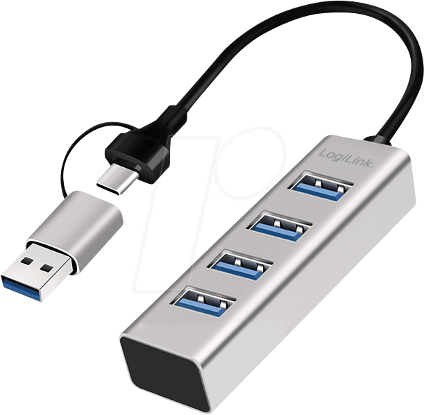 4052792077100 - LOGILINK UA0455 - USB 30 Hub 4x USB-A