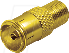 4012386435556 - MATR FF19GL - IEC (Coax) Buchse > F Buchse 4012386435556 - MATR FF19GL - IEC (Coax) Buchse > F Buchse
