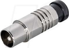 MATR FSQ1L - IEC-Kompressionstecker für 6,8 - 7,2 mm, vernickelt