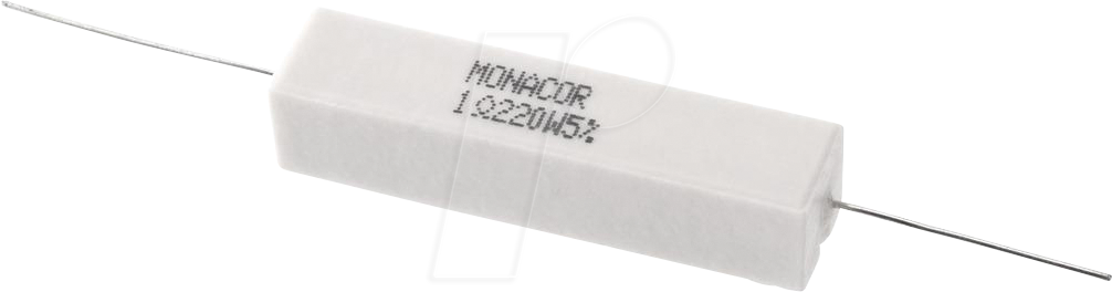 MON LSR-12/20 - Hochlast-Zementwiderstand, 1,2 Ohm, 20 Watt