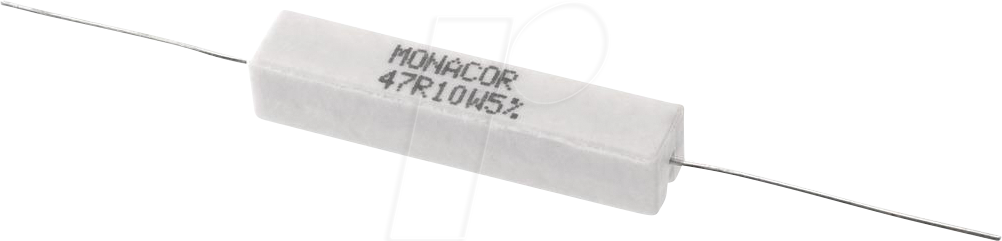 MON LSR-470/10 - Hochlast-Zementwiderstand, 47 Ohm, 10 Watt