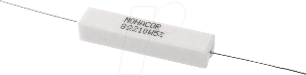 MON LSR-82/10 - Hochlast-Zementwiderstand, 8,2 Ohm, 10 Watt