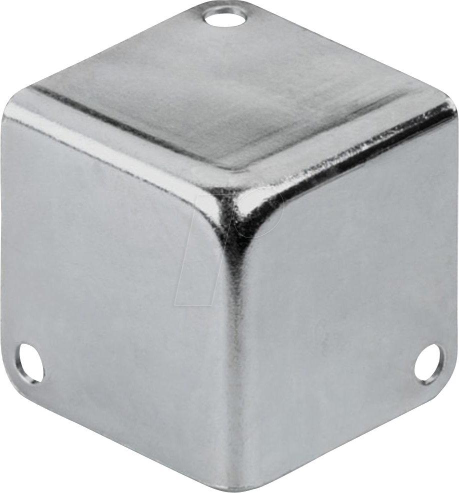 MON MZF-8502 - Metall-Kofferecke, silber