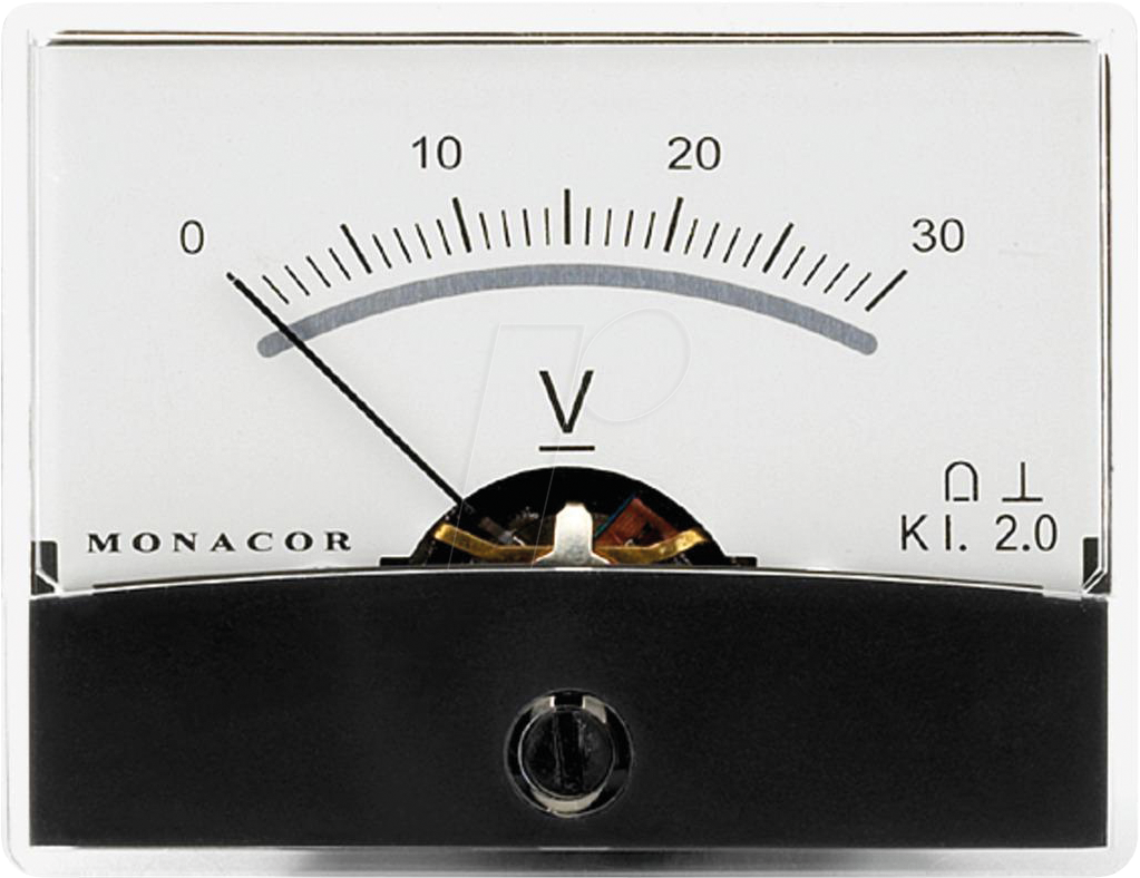 MON PM-2/30V - Drehspul-Einbauinstrument, 30 V