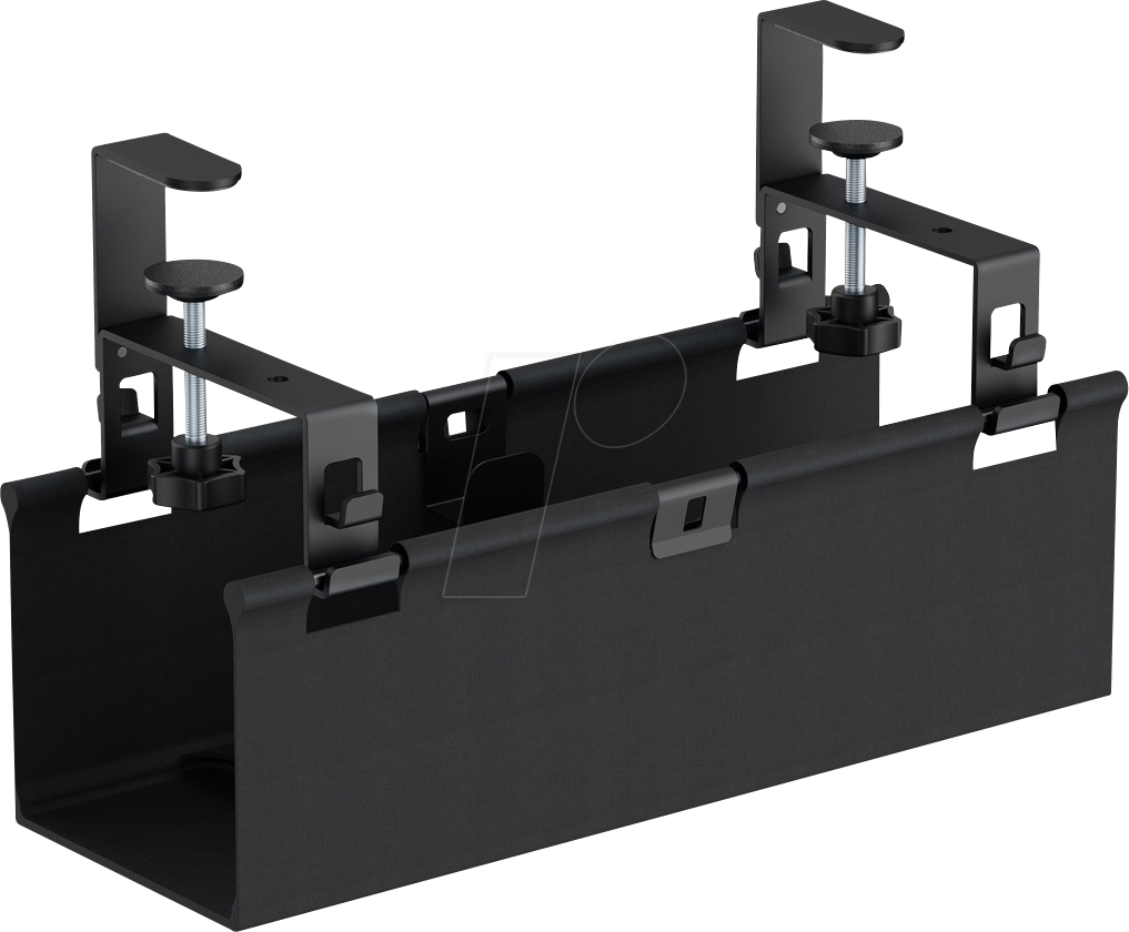 MYW HZ56-1L - Kabelmanager Untertischmontage, klemmmontage, Stoffkorb, 40 cm