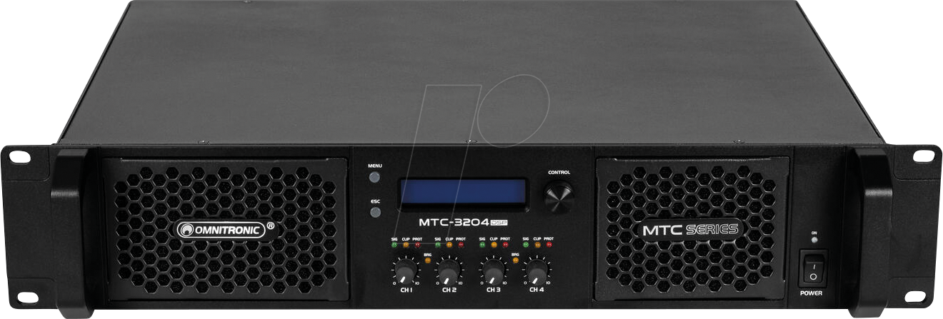 OMNI 10452431 - OMNITRONIC MTC-3204DSP 4-Kanal Endstufe mit DSP