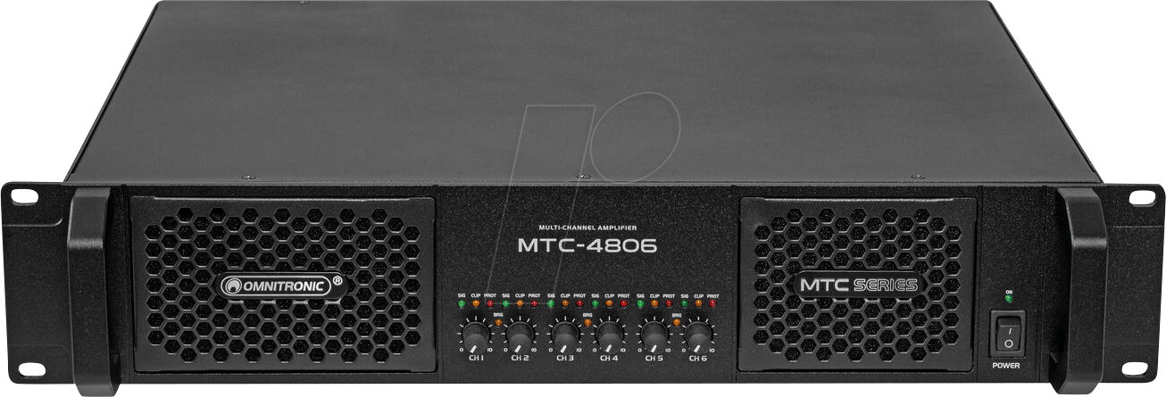 OMNI 10452433 - OMNITRONIC MTC-4806 6-Kanal Endstufe