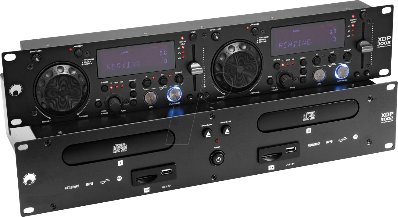 OMNI 11046051 - OMNITRONIC XDP-3002 Dual-CD-/MP3-Player