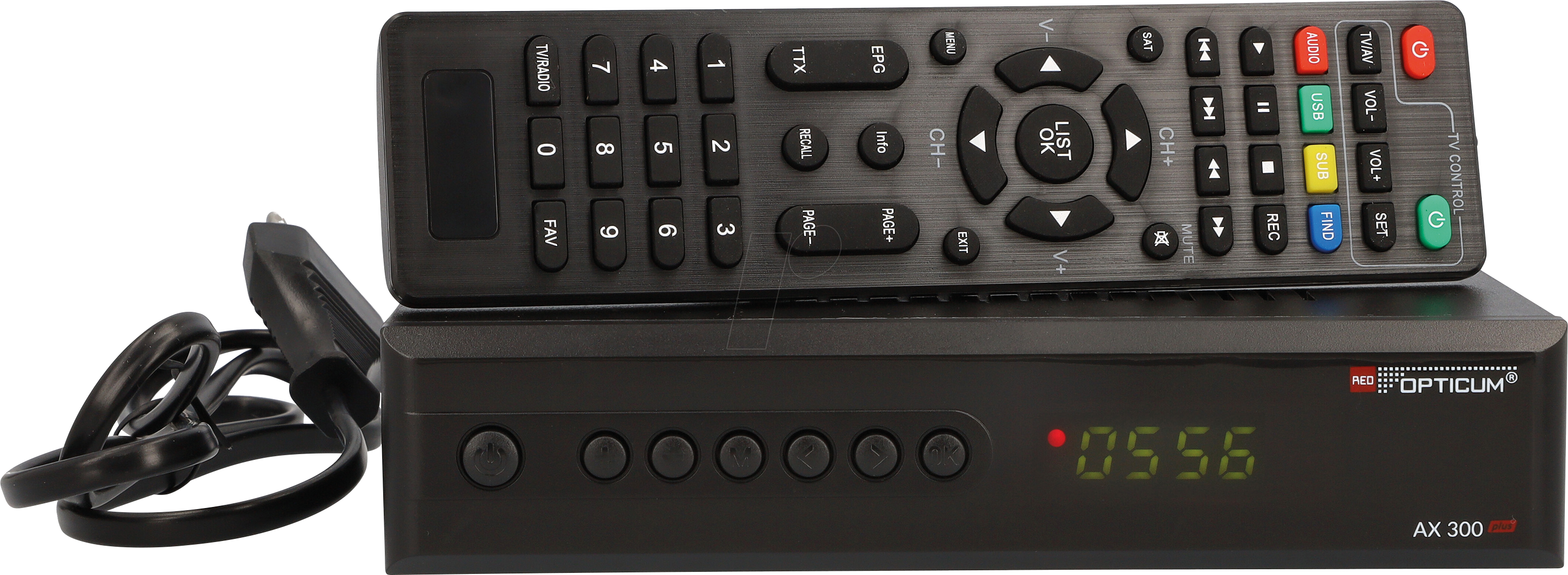 5901912280274 - OPTICUM AX300+ - Receiver DVB-S2 1080p AX 300 plus ohne PVR 5901912280274 - OPTICUM AX300+ - Receiver DVB-S2 1080p AX 300 plus ohne PVR
