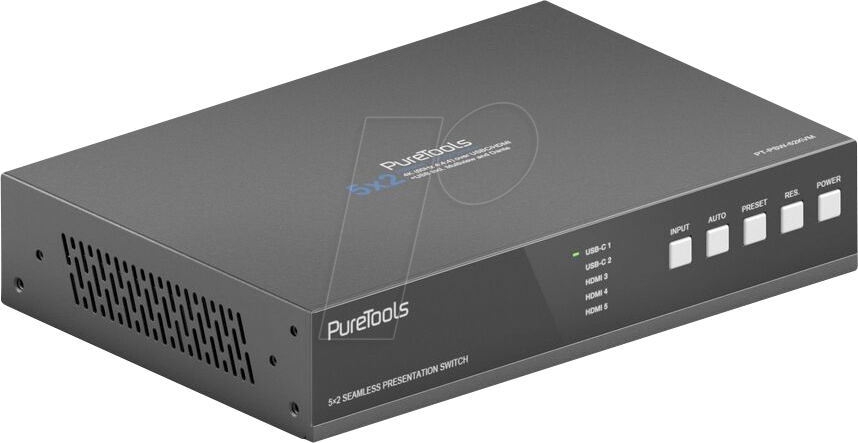PT-PSW-52KVM-TX - PureTools - 18Gbps USB-C Collaboration Transmitter