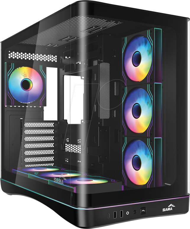 Gehäuse Sama Gears V62 ATX Midi Tower Tempered Glass RGB Gaming