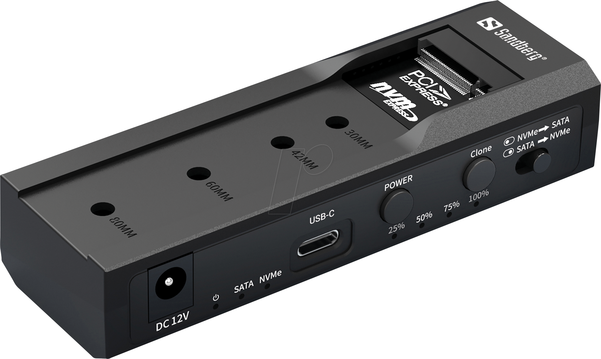 SANDBERG 136-49 - Duplicator/Clone Station, M.2 NVMe + Sata, USB-C 3.2