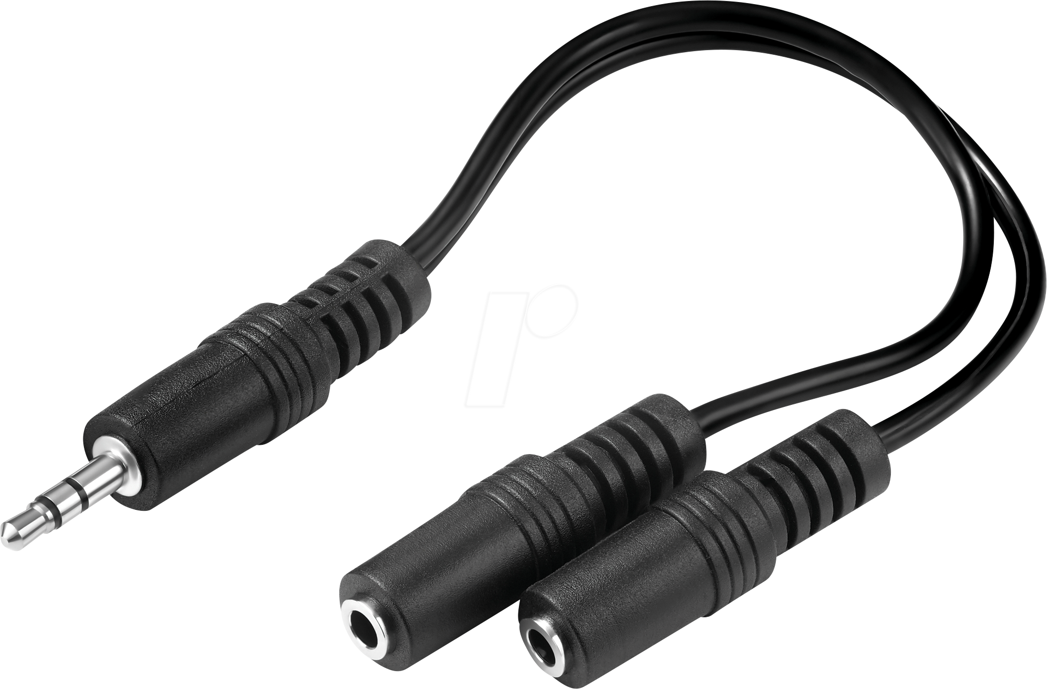 SANDBERG 502-16 - 3,5mm Klinke Adapter, 1x Stecker / 2x Buchse