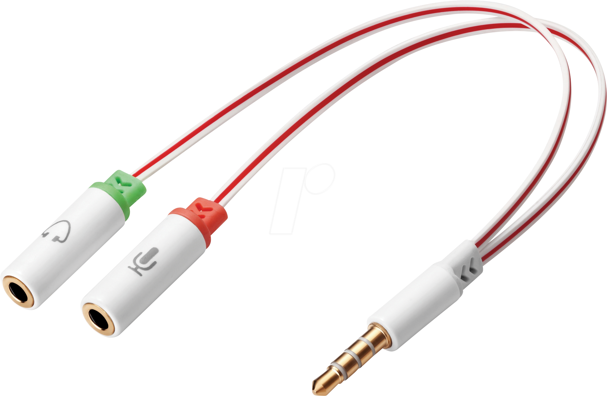 SANDBERG 508-59 - 3,5mm Klinke Adapter, 1x Stecker / 2x Buchse