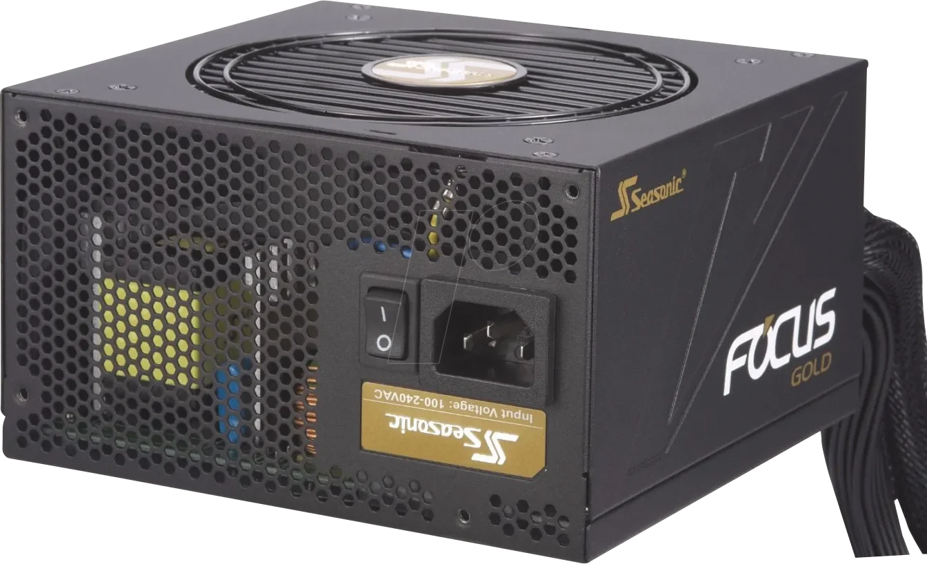 Image of SEA FOCUS GD 650 - Seasonic FOCUS GOLD ATX 12V, 80+ Gold, 650 W, teilmodular, schw