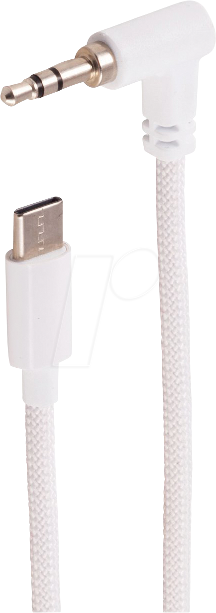 SHVP BS14-08126 - Adapterkabel USB C auf Klinke Winkel, Stereo, 1,2 m