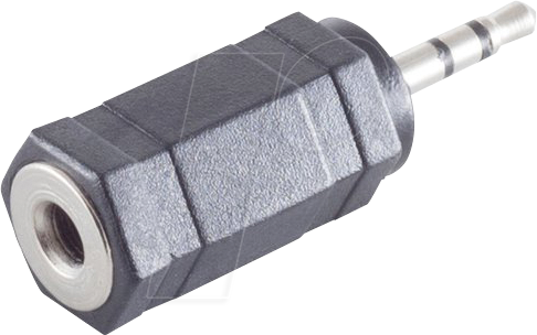 SHVP BS57020 - Klinkenstecker 2,5mm auf Klinkenkupplung  3,5mm