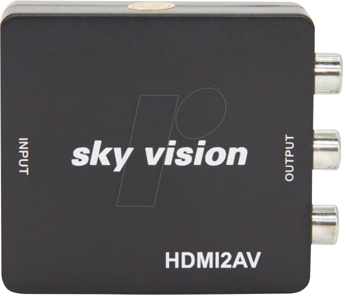 sky vision HDMI zu RCA Konverter (RCA FBAS) HDTV PS5 Xbox schwarz