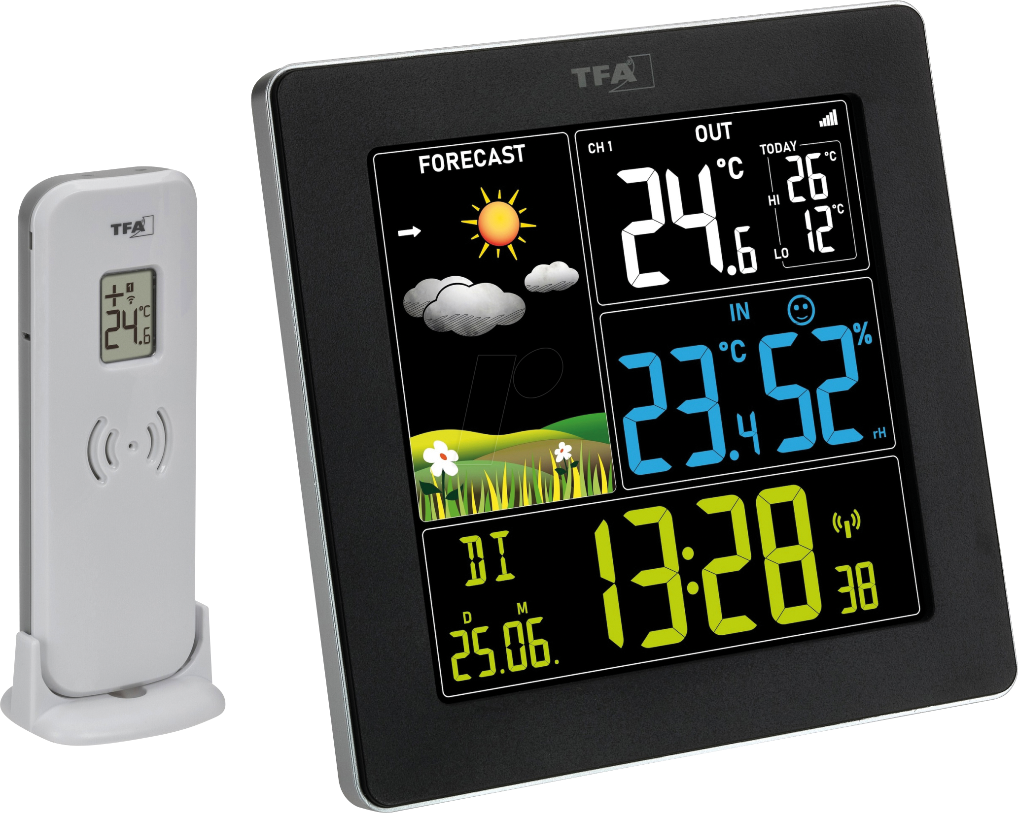 TFA 35117401 - Funk-Wetterstation mit Farbdisplay SUN 2