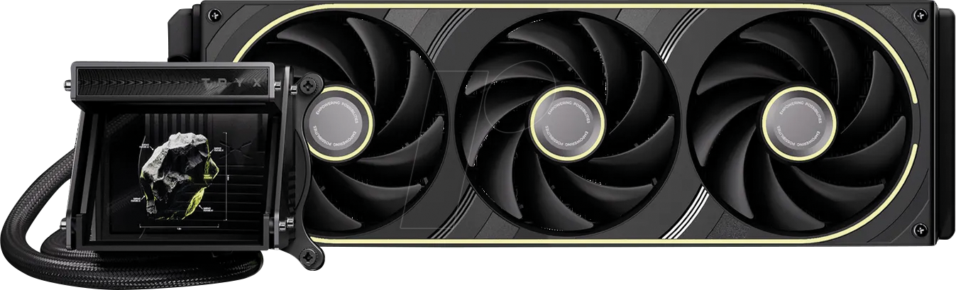 TRYX 650742 - TRYX HOLO ARGB 360 AiO-Wasserkühlung, 360mm, schwarz