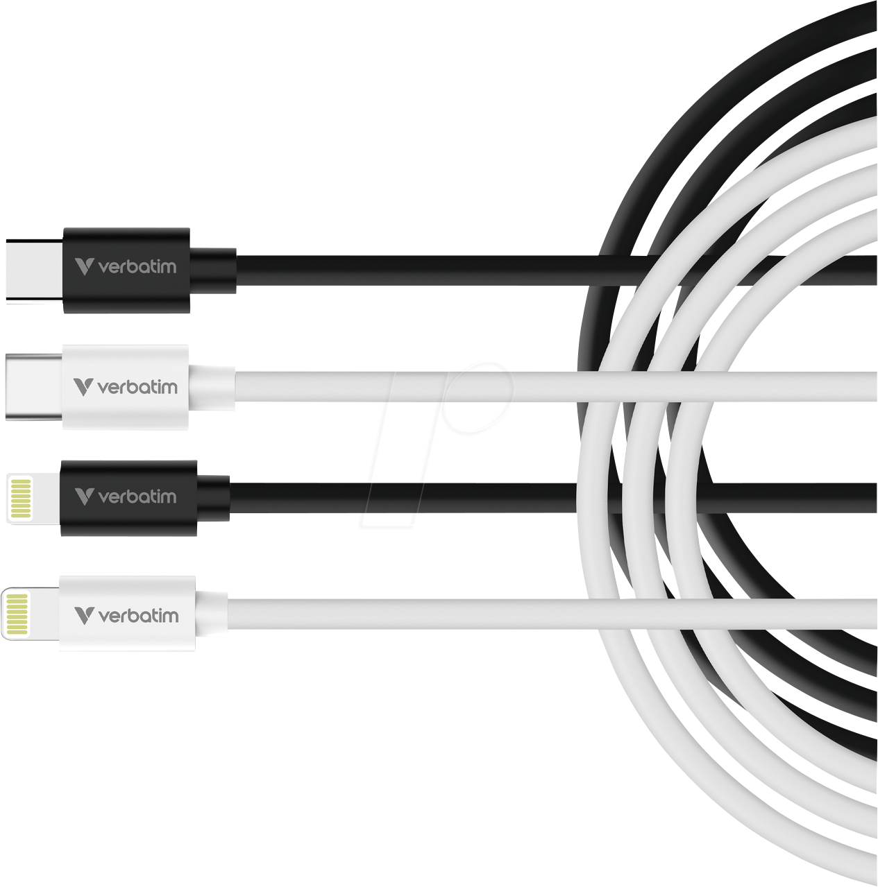 VERBATIM 32392 - Sync- & Ladekabel, USB-C -> Lightning, 1 m, 2er Pack