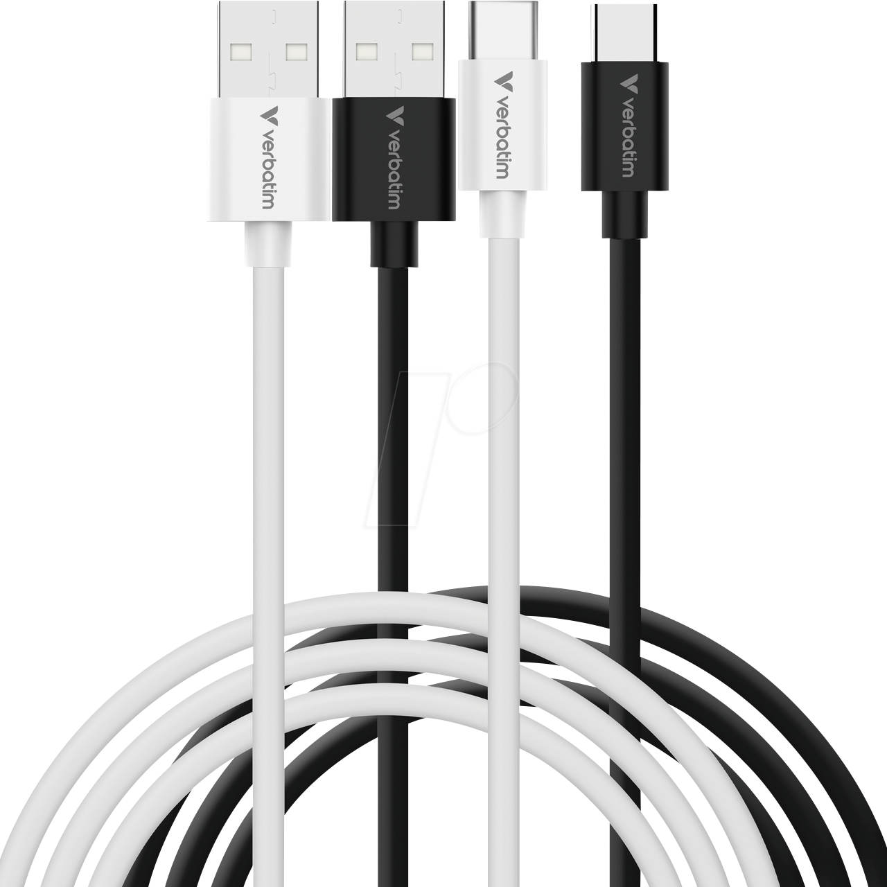 VERBATIM 32393 - Sync- & Ladekabel, USB-A -> USB-C, 1 m, 2er Pack