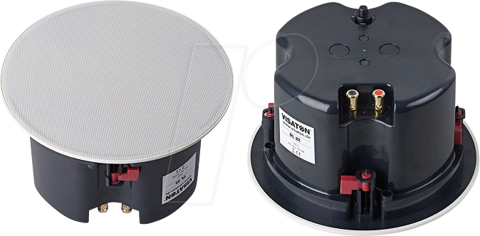 VIS 50168 - Deckenlautsprecher, 100 V / 8 Ohm, 25 cm, weiß