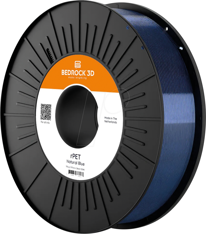 BEDROCK 3D 26362 - Filament, rPET, natural, 1,75 mm, 750 g