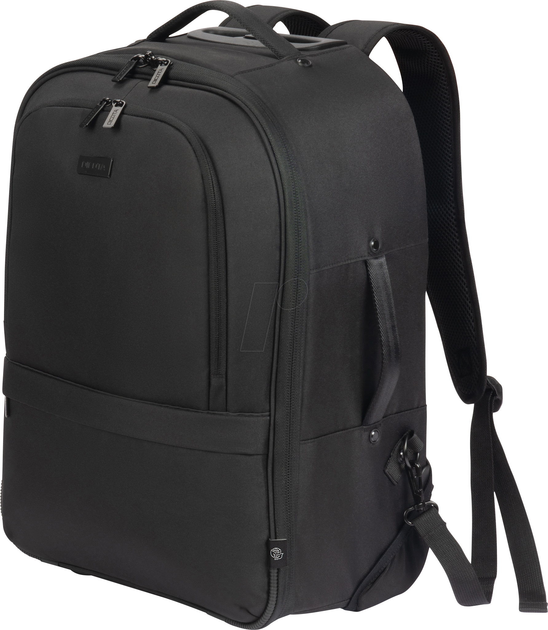 DICOTA Laptop-Trolley Backpack Roller Eco CORE Kunstfaser schwarz 35,5 x 51,0 x 23,0 cm