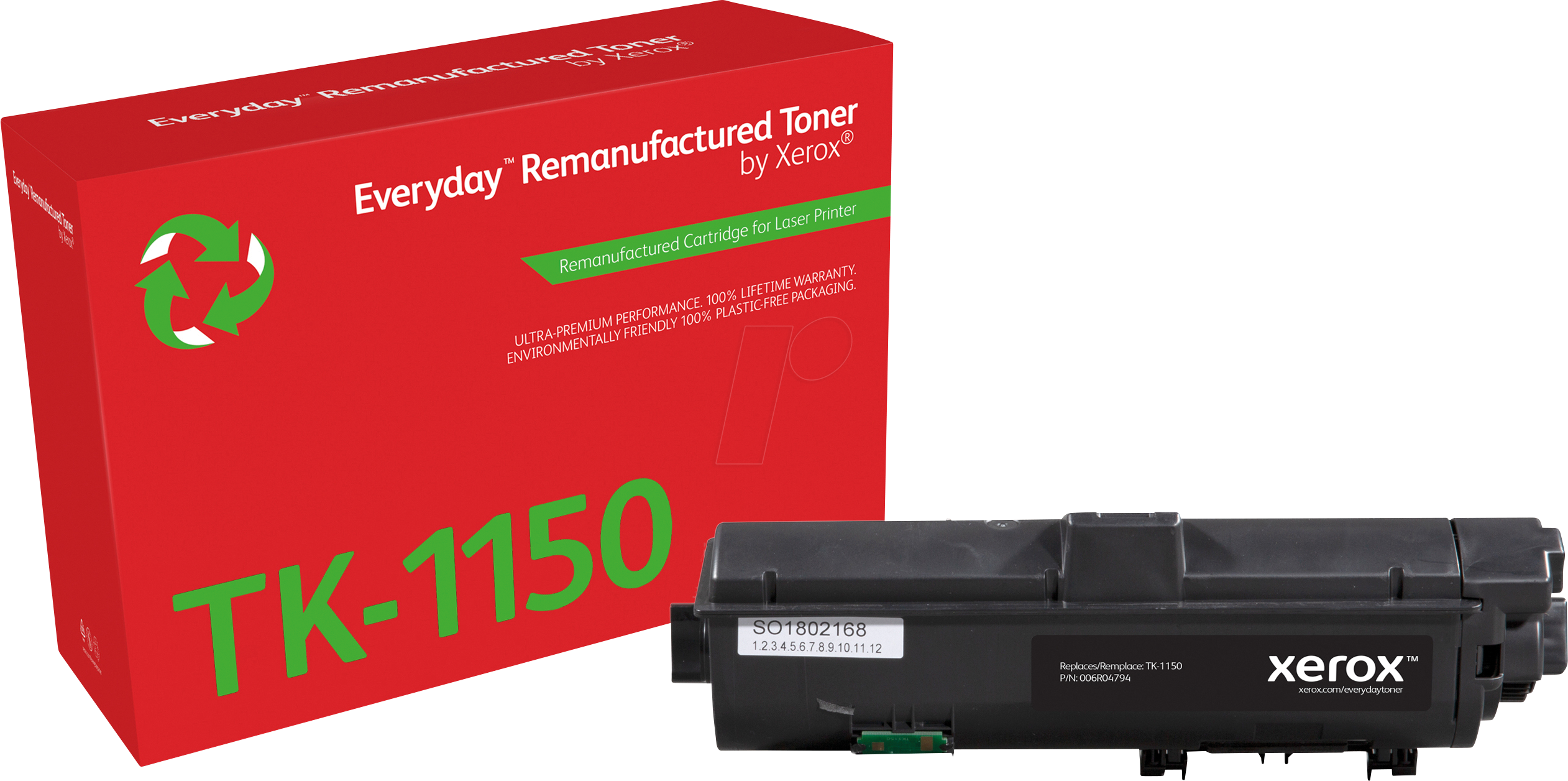 Everyday Wiederaufbereiteter Everyday™ Schwarz wiederaufbereiteter Toner von Xerox, kompatibel mit Kyocera TK-1150, Standardkapazität