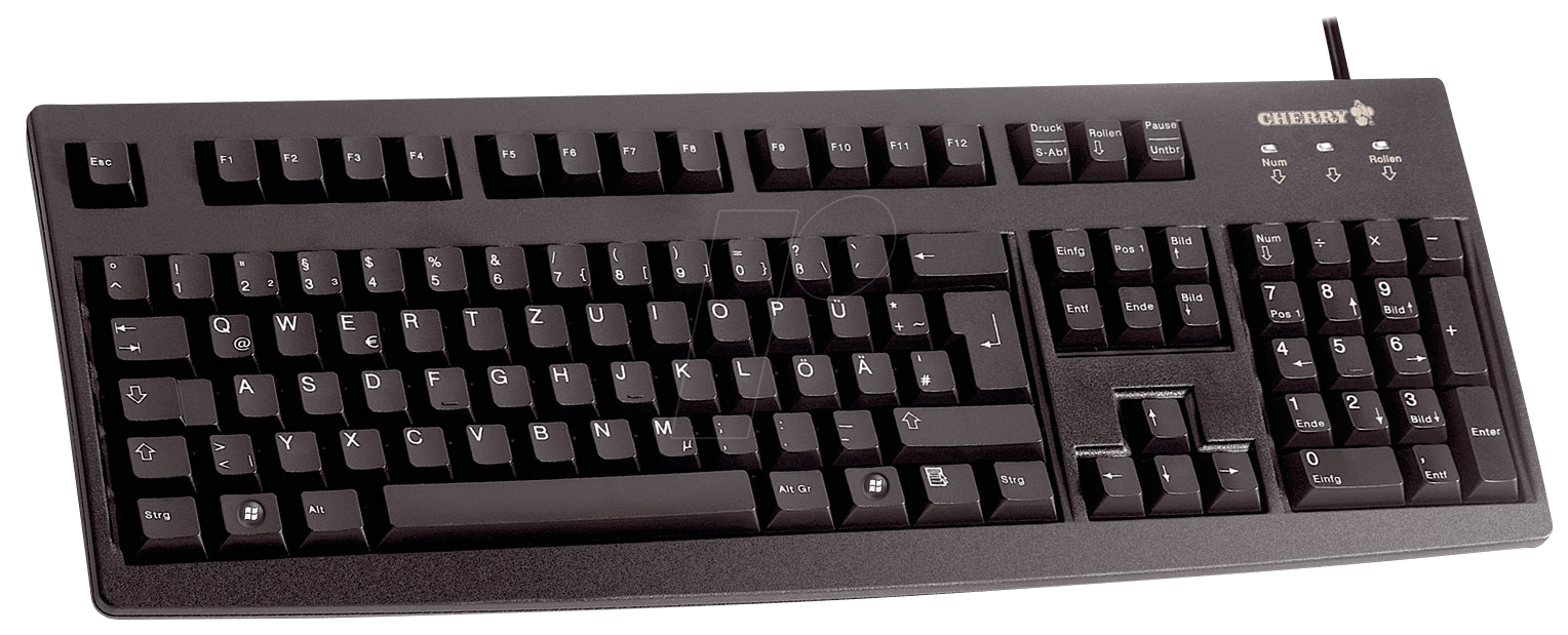 CHERRY STREAM clavier USB QWERTY Anglais américain Noir