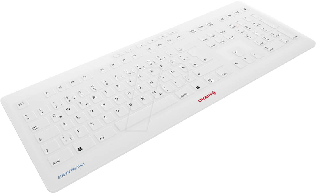 4025112108662 - CHERRY Stream Tastatur Universal RF kabellos + USB QWERTZ Deutsch Weiß 4025112108662 - CHERRY Stream Tastatur Universal RF kabellos + USB QWERTZ Deutsch Weiß