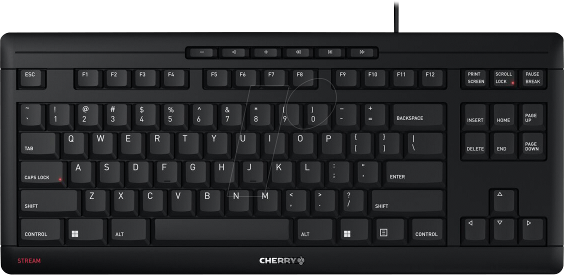 Image of Cherry STREAM KEYBOARD TKL - Tastatur - Englisch - Schwarz