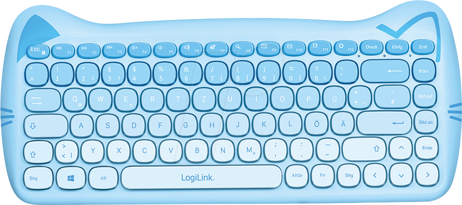 4052792079470 - LOGILINK ID0219 - Tastatur- Maus-Kombination Funk kindergerecht blau