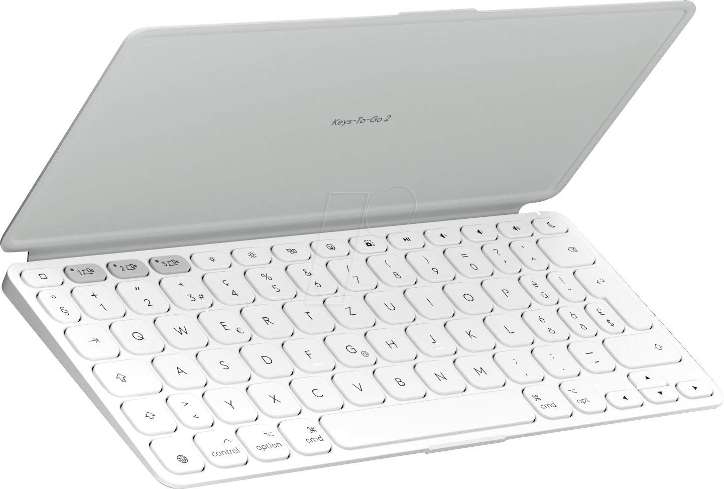 Logitech KEYS-TO-GO 2 Tastatur, Kabellos Integrierte Abdeckung, Bluetooth LE, DE-Layout