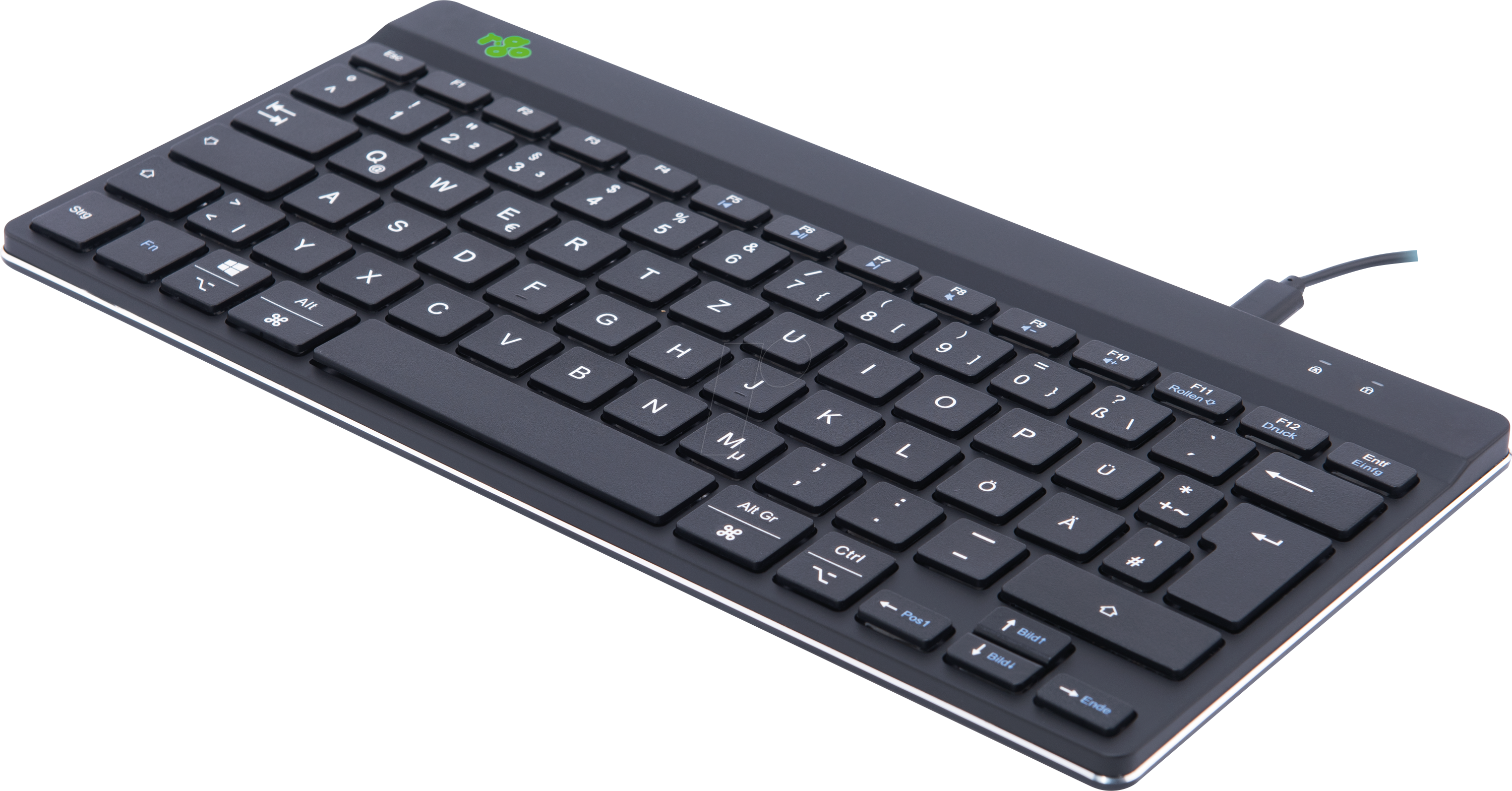 R-GO CODEWDBL - Tastatur, USB, kompakt, ergonomisch, schwarz