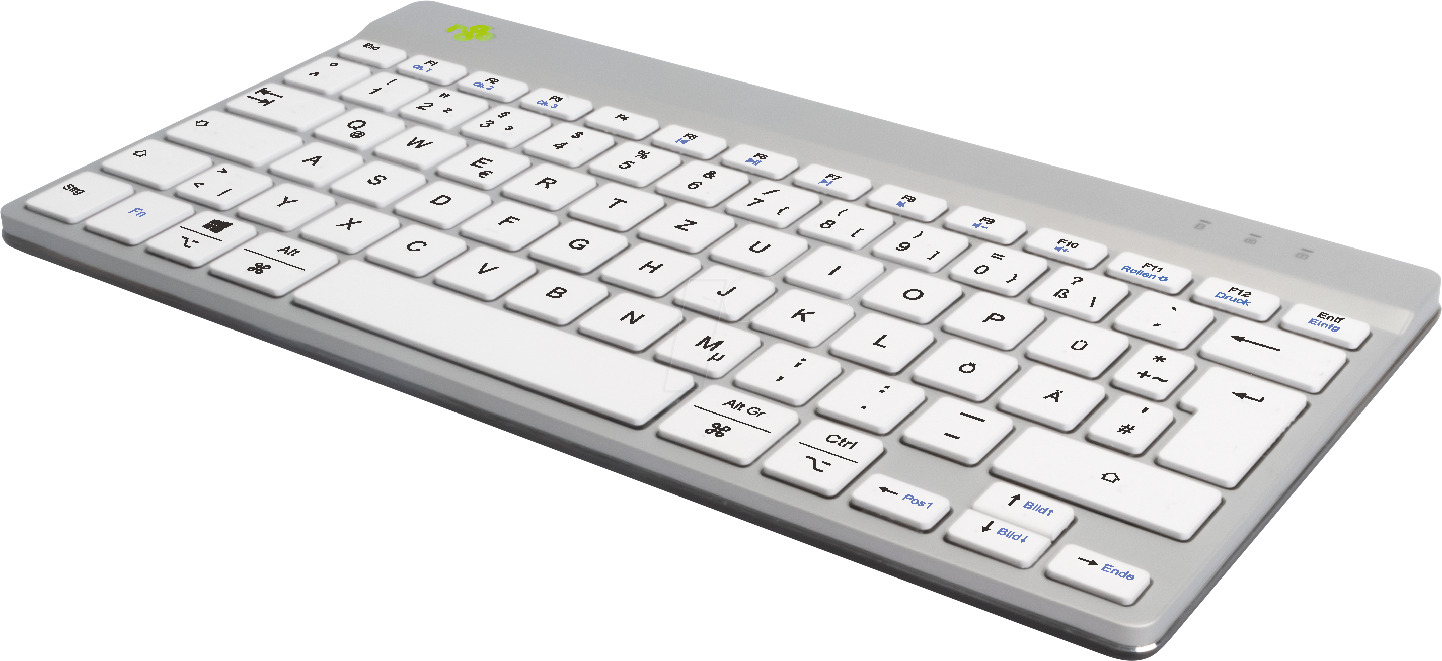 8719274492016 - R-Go Tools Tastatur Verkabelt & Kabellos QWERTZ (DE) Bluetooth Weiß RGOCODEWLWH 8719274492016 - R-Go Tools Tastatur Verkabelt & Kabellos QWERTZ (DE) Bluetooth Weiß RGOCODEWLWH