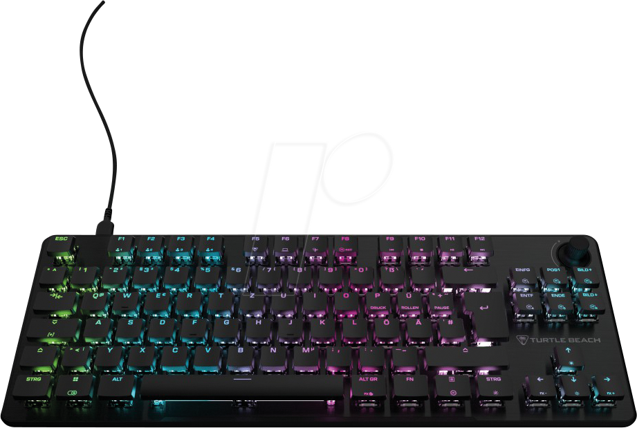 TBK-2001-01-US - Gaming-Tastatur, USB, RGB, linear, schwarz, US
