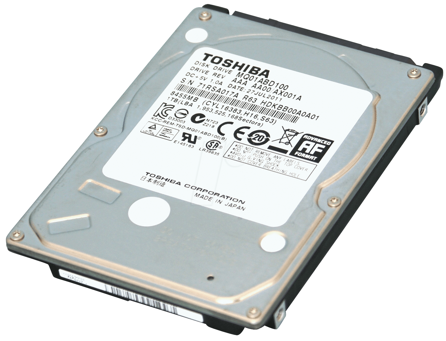 Обновление прошивки hdd toshiba