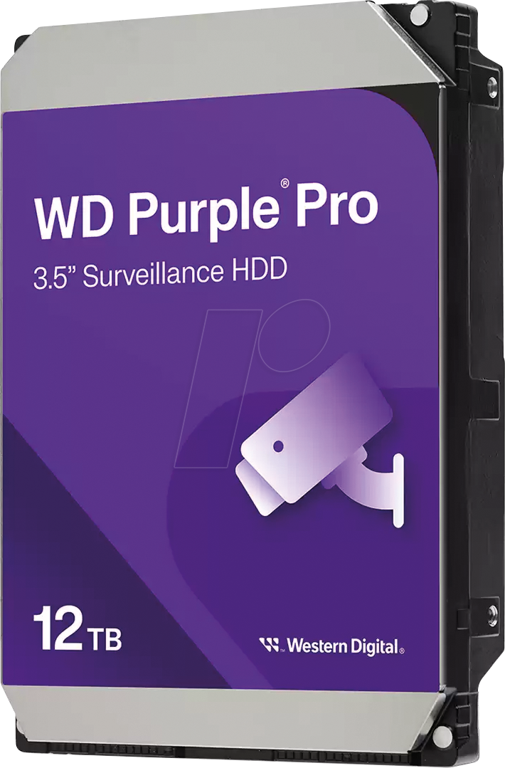 Image of WD Purple Pro - 12TB - Festplatten - WD122PURP - SATA-600 - 3.5"