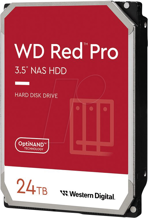 Western Digital WD Red Pro 24TB 3.5 Zoll SATA Interne NAS Festplatte (CMR)