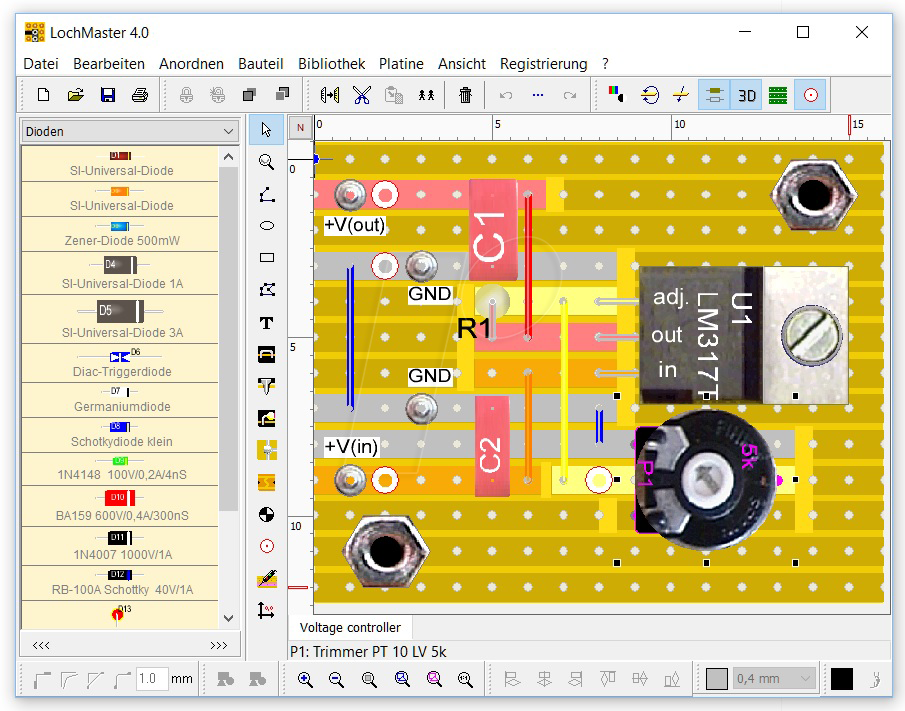 LOCHMASTER - Elektronik Software, Lochmaster, Version 4.0