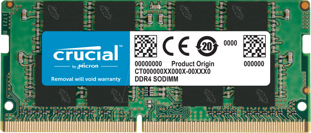 41CR1632-1022 - 16 GB SO DDR4 3200 CL22 Crucial