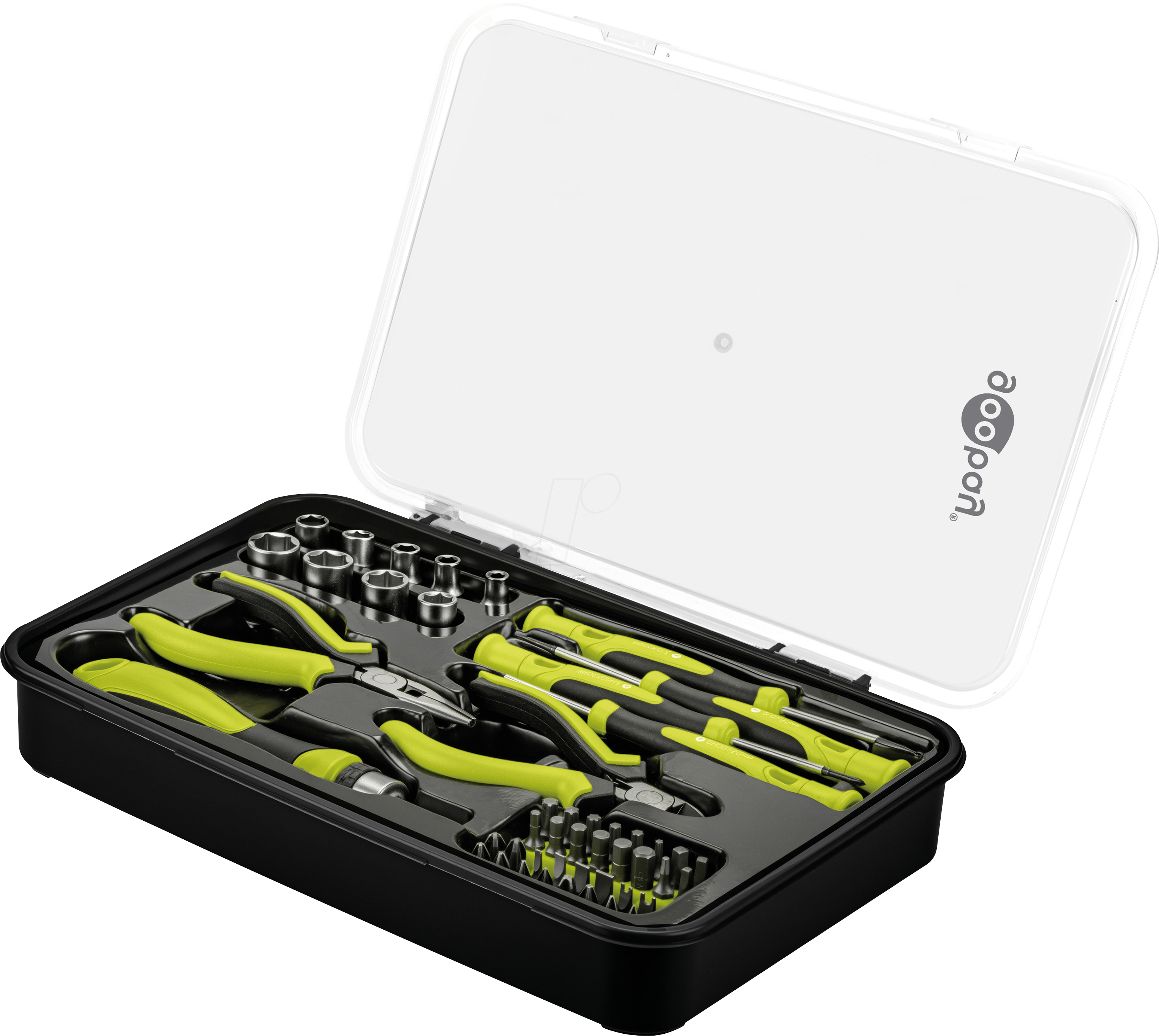 4040849778469 - GOOBAY 77846 - Werkzeug-Set Advanced 49-teilig in Aufbewahrungsbox