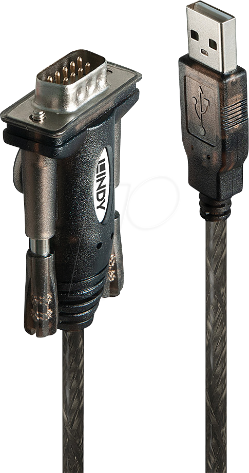 Lindy USB Seriell Konverter Lite – Verbindet Serielle Geräte (RS-232) Mit Dem USB-Port Deines PCs