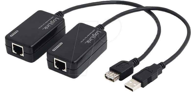 Logilink USB 3.0 Adapter – USB-A (2x Buchse), Schwarz, Bis Zu 5 Gbit/s