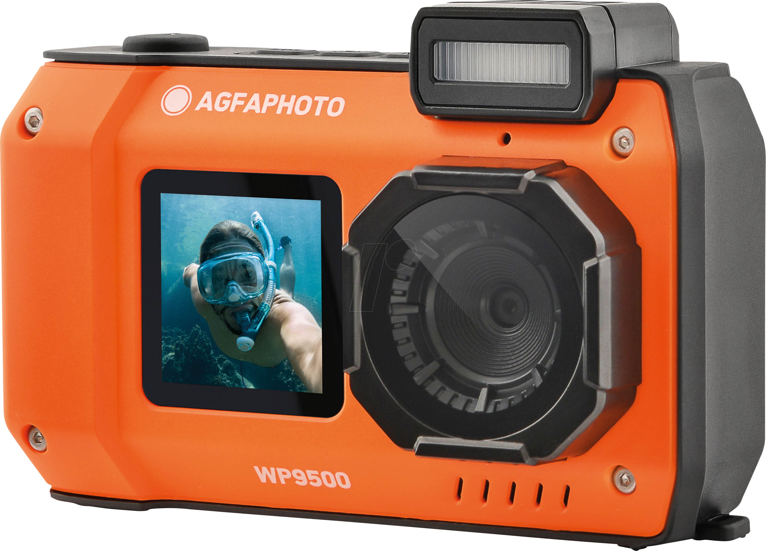 3760265545919 - AGFA WP9500OG - Digitalkamera 24 MP 4K Videos wasserdicht orange