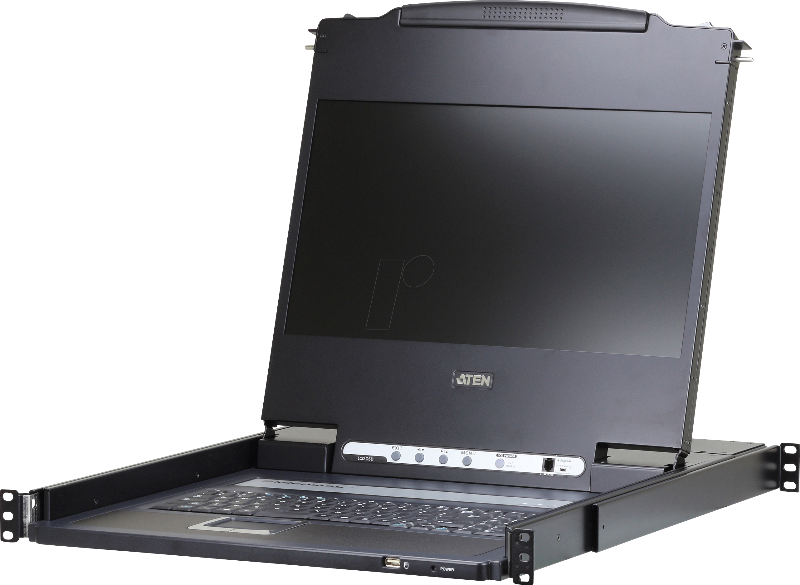 ATEN CL6700MW - 19 Zoll KVM Konsole, 17,3'' TFT mit Tastatur DE