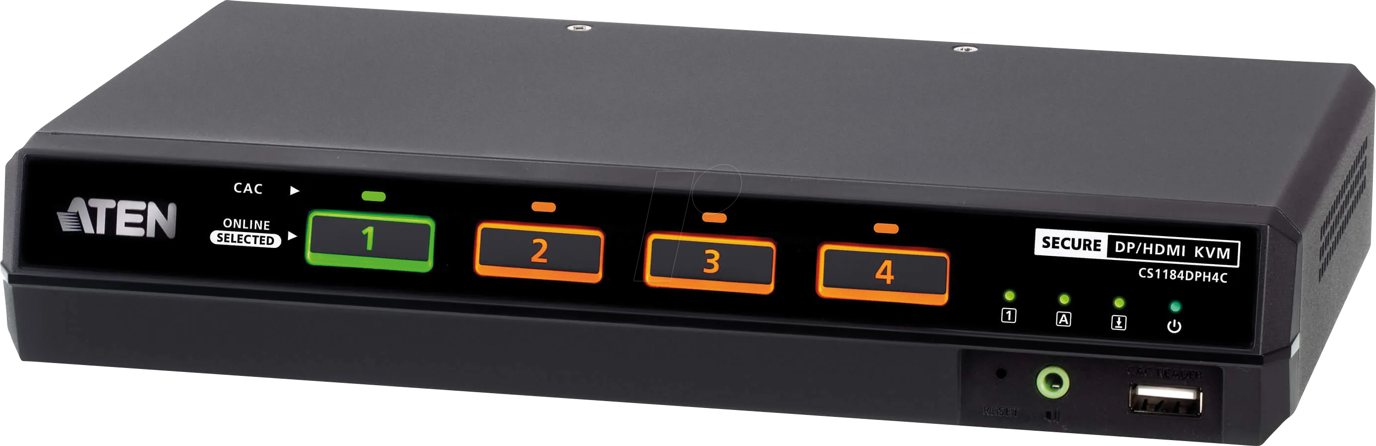 ATEN CS1184DPH4C - 4-Port USB 5K DisplayPort HDMI KVM Switch, CAC